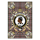 Clan Borthwick Dress Ancient Tartan Crest Black Garden Flag  - Gold Thistle  IA75 Clan Borthwick (Borthwick Tartan) Tartan Today
